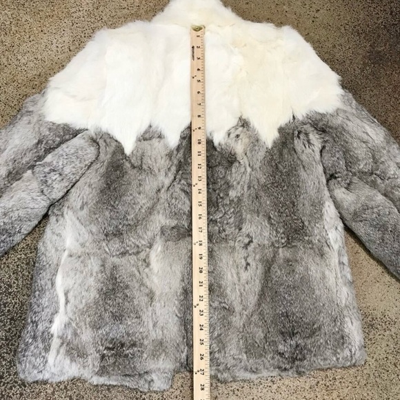 Genuine Rabbir Fur Coat Women size Medium - Picture 13 of 16